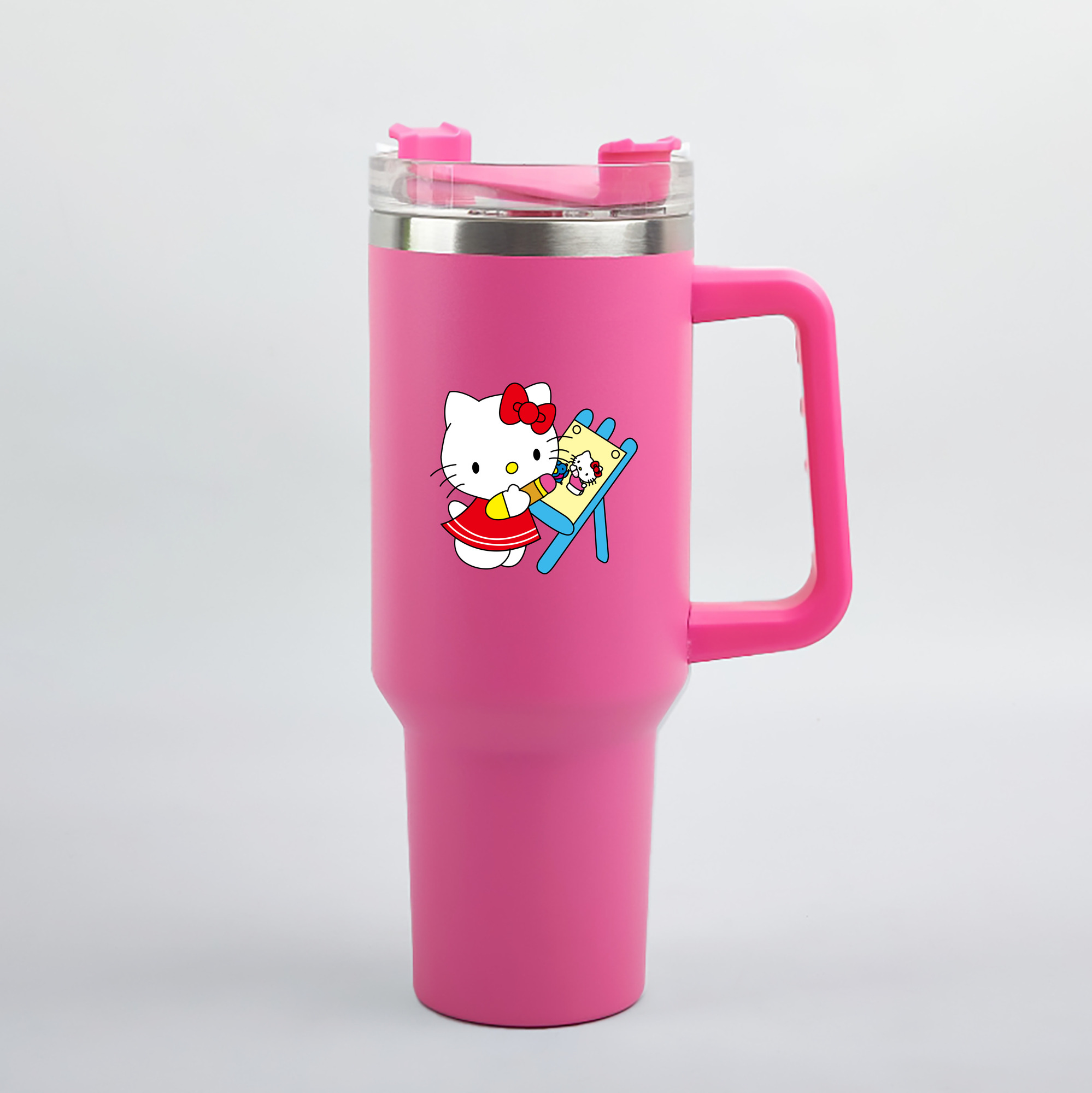 （画像用） Hello Kitty ハローキティ 1200mL車用タンブラー（カラープリント）